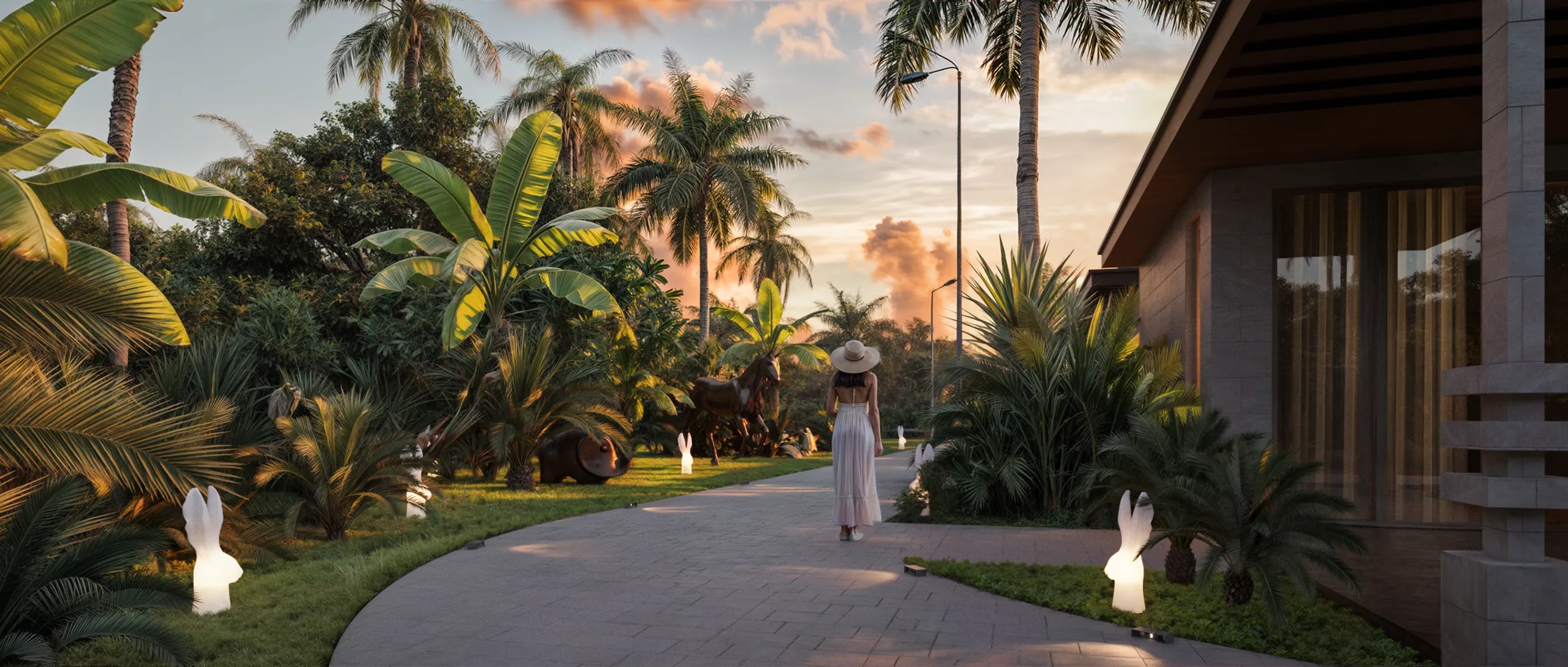 Ramada Nusa Dua — благоустроенная территория комплекса